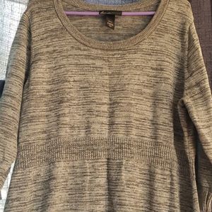 Sweater dress grey and silver